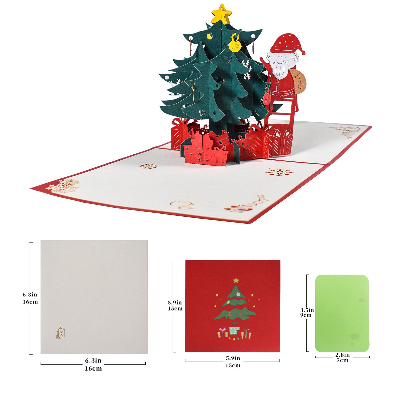 Christmas & Santa Claus Pop Up Card