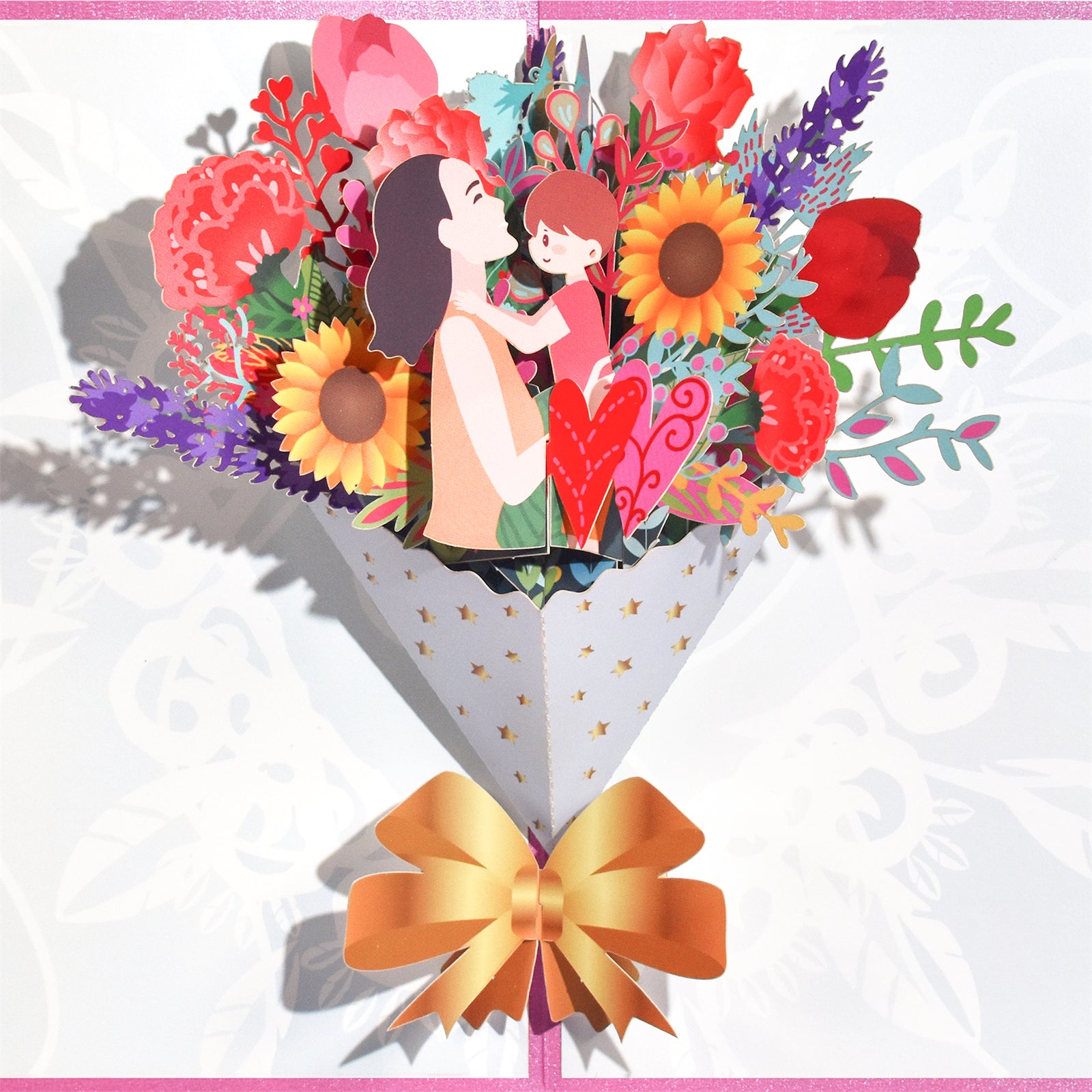 Flowers 3D Pop Up Bouquet for Mother's Day