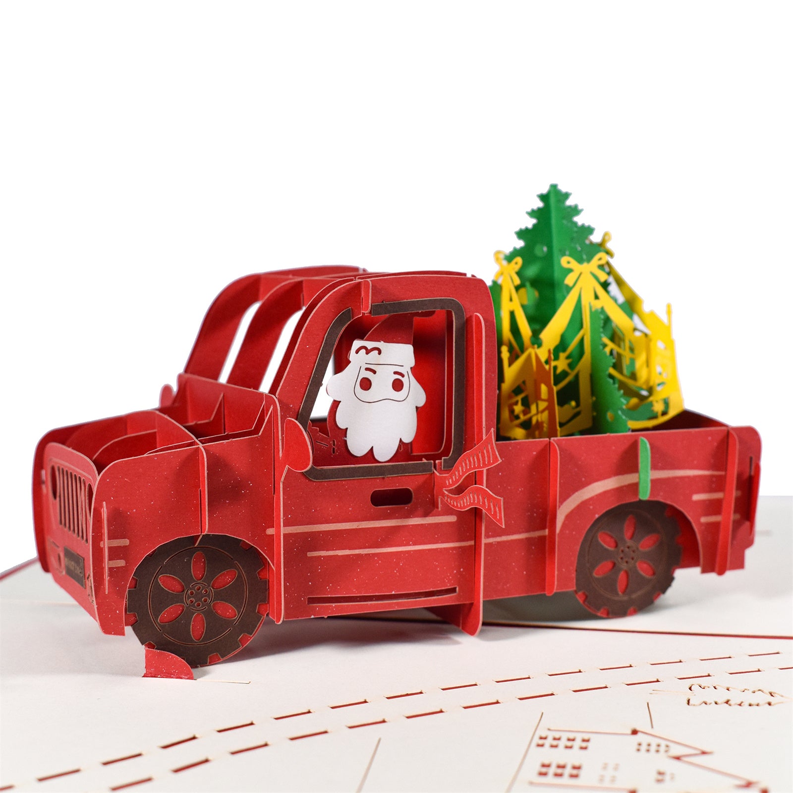 Christmas Truck Pop Up Card