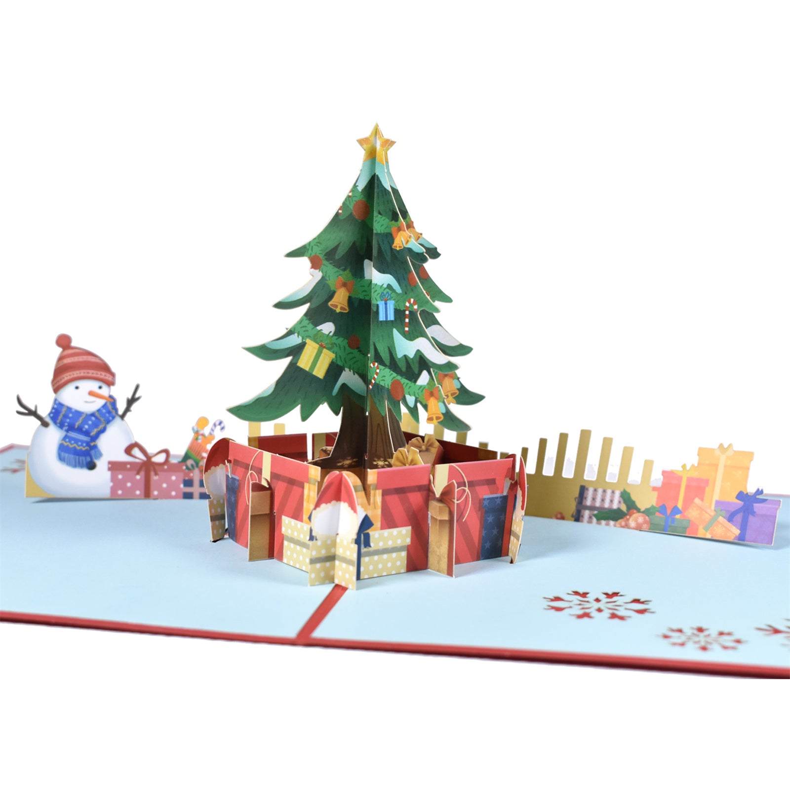 Christmas Tree & Snowman Pop Up Card