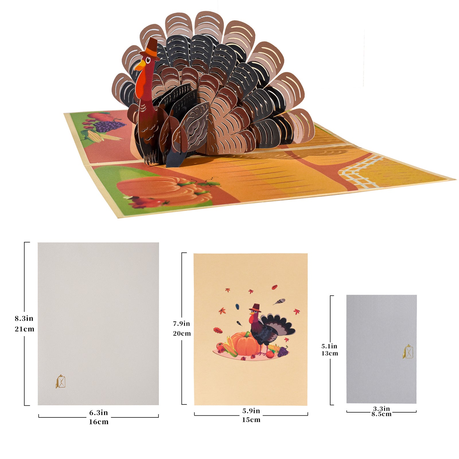 Thanksgiving Turkey 3D Pop Up Card