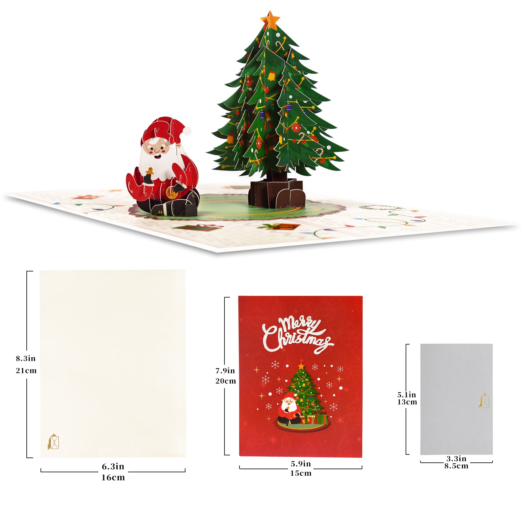 Kind Santa Claus Pop Up Card Merry Christmas