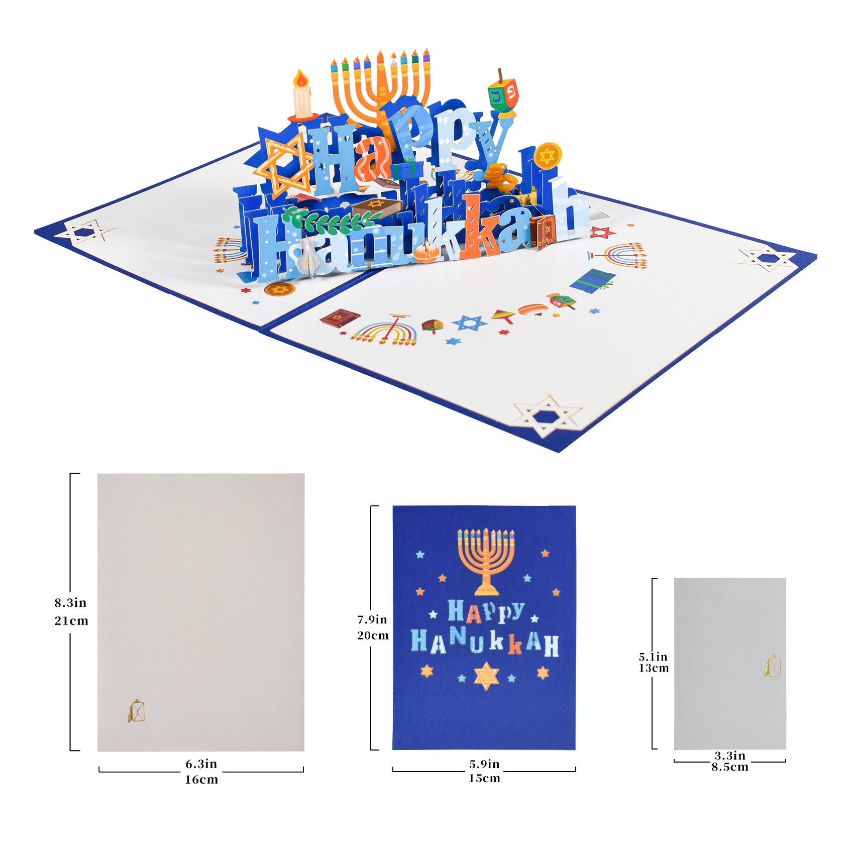 Happy Hanukkah Pop Up Card