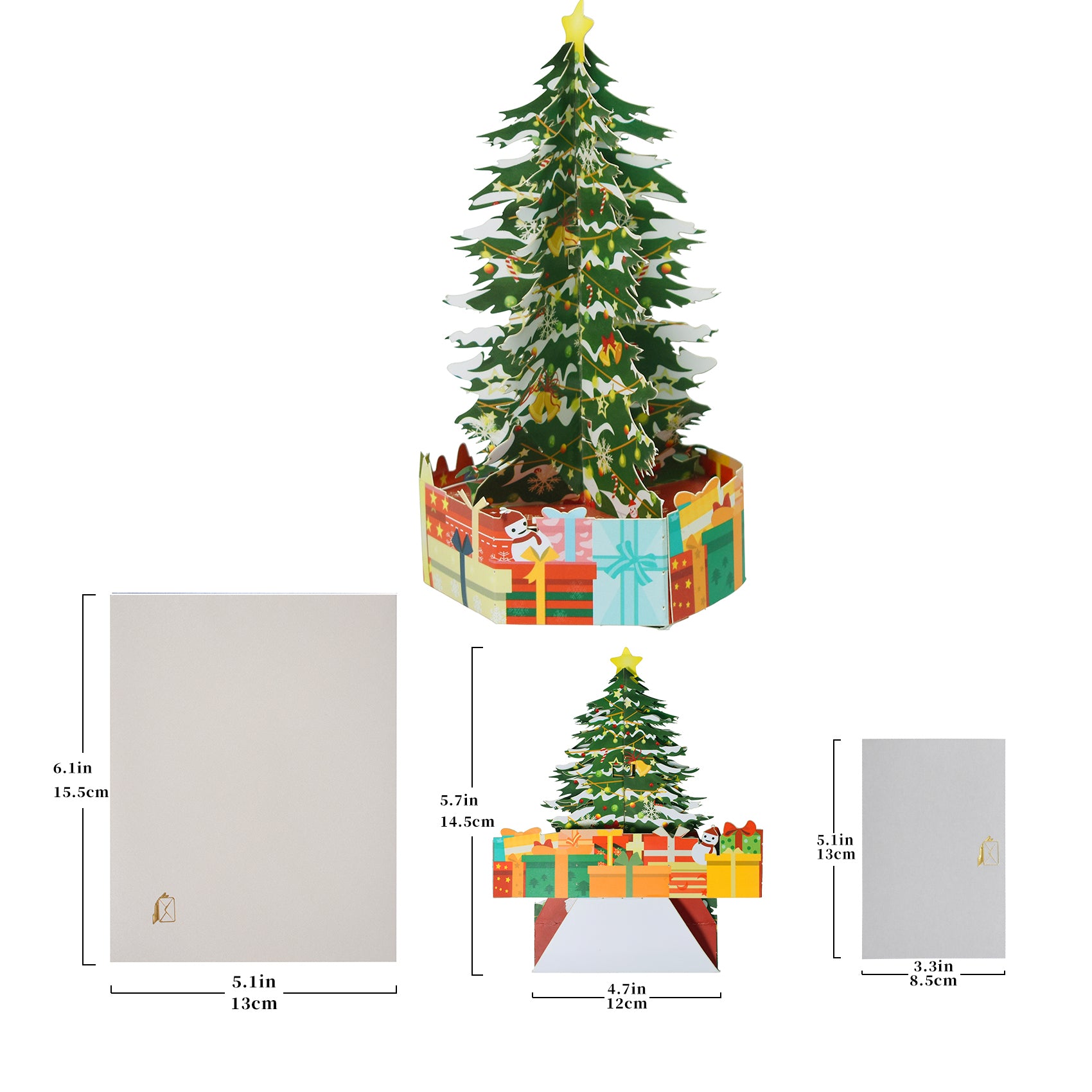 3D Christmas Tree Pop Up Card