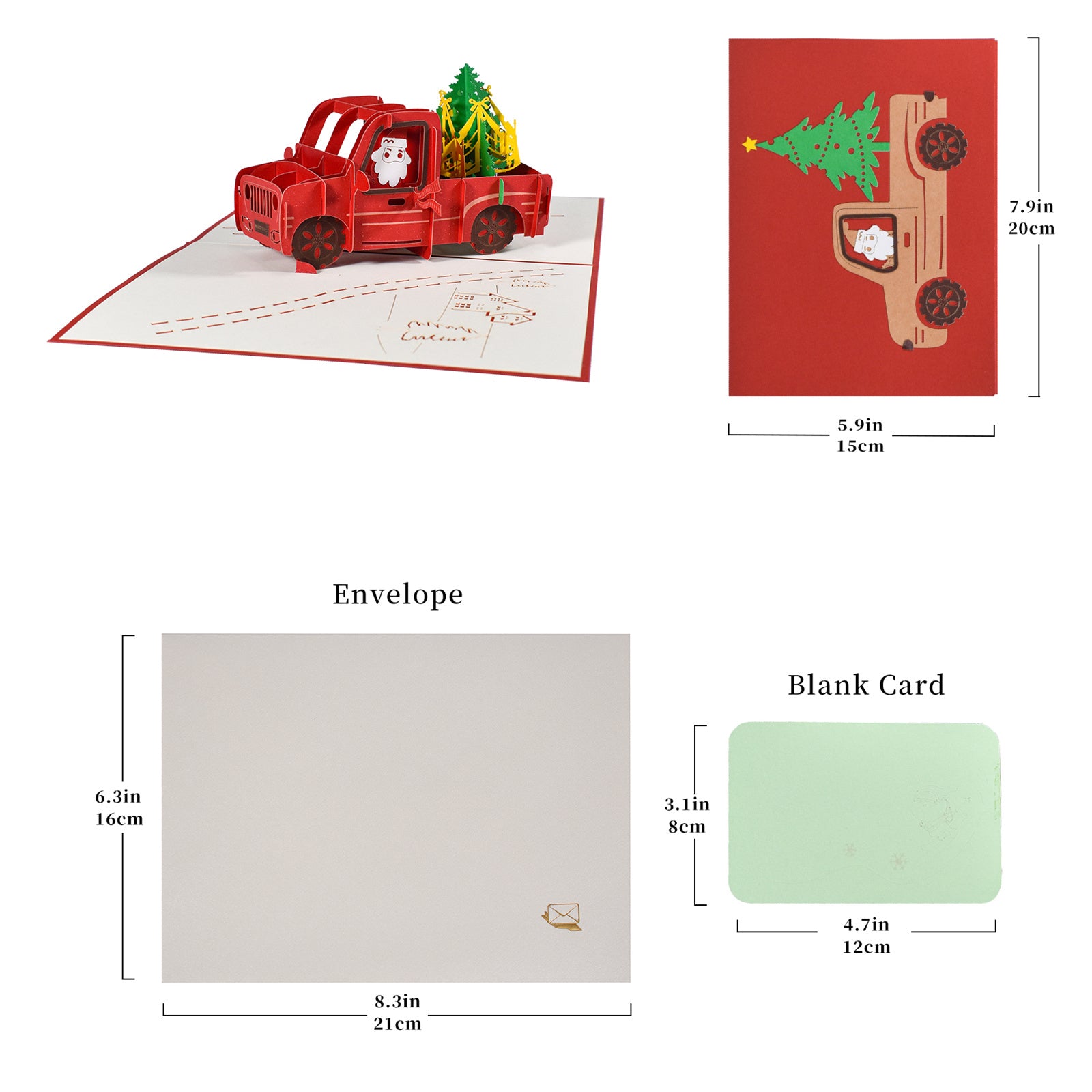 Christmas Truck Pop Up Card