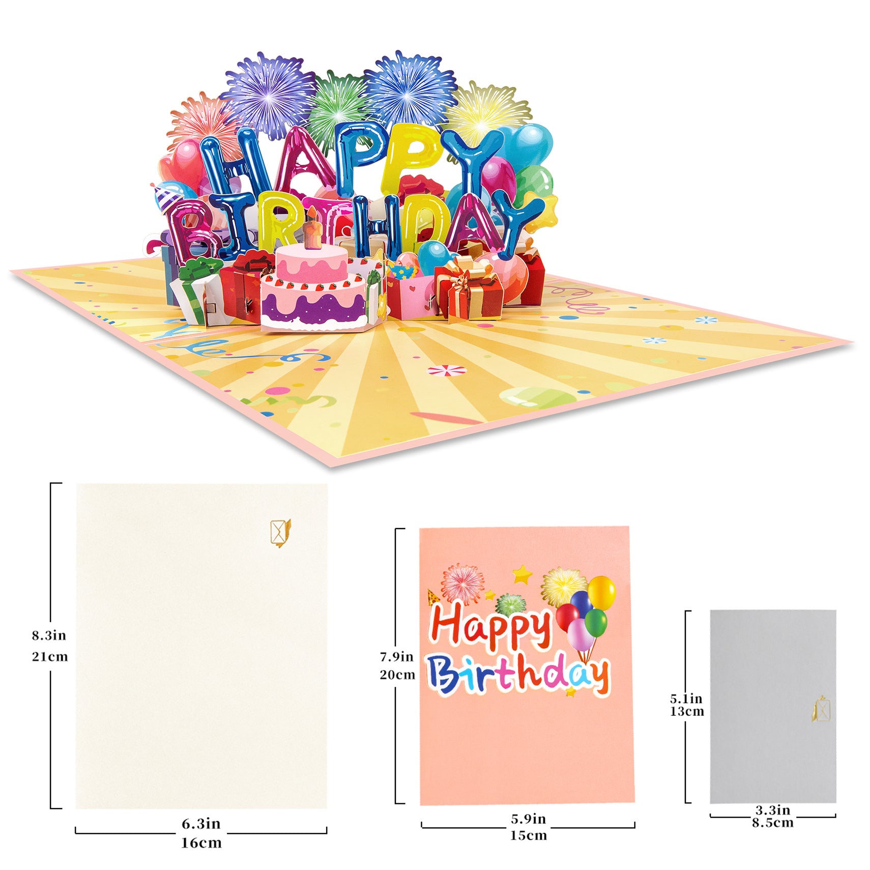 Balloon Decoration Birthday Pop Up Card