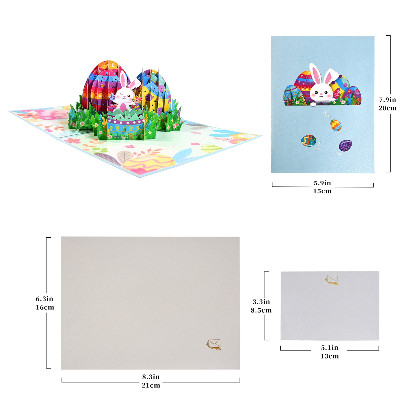 Easter Egg Bunny 3D Pop Up Card