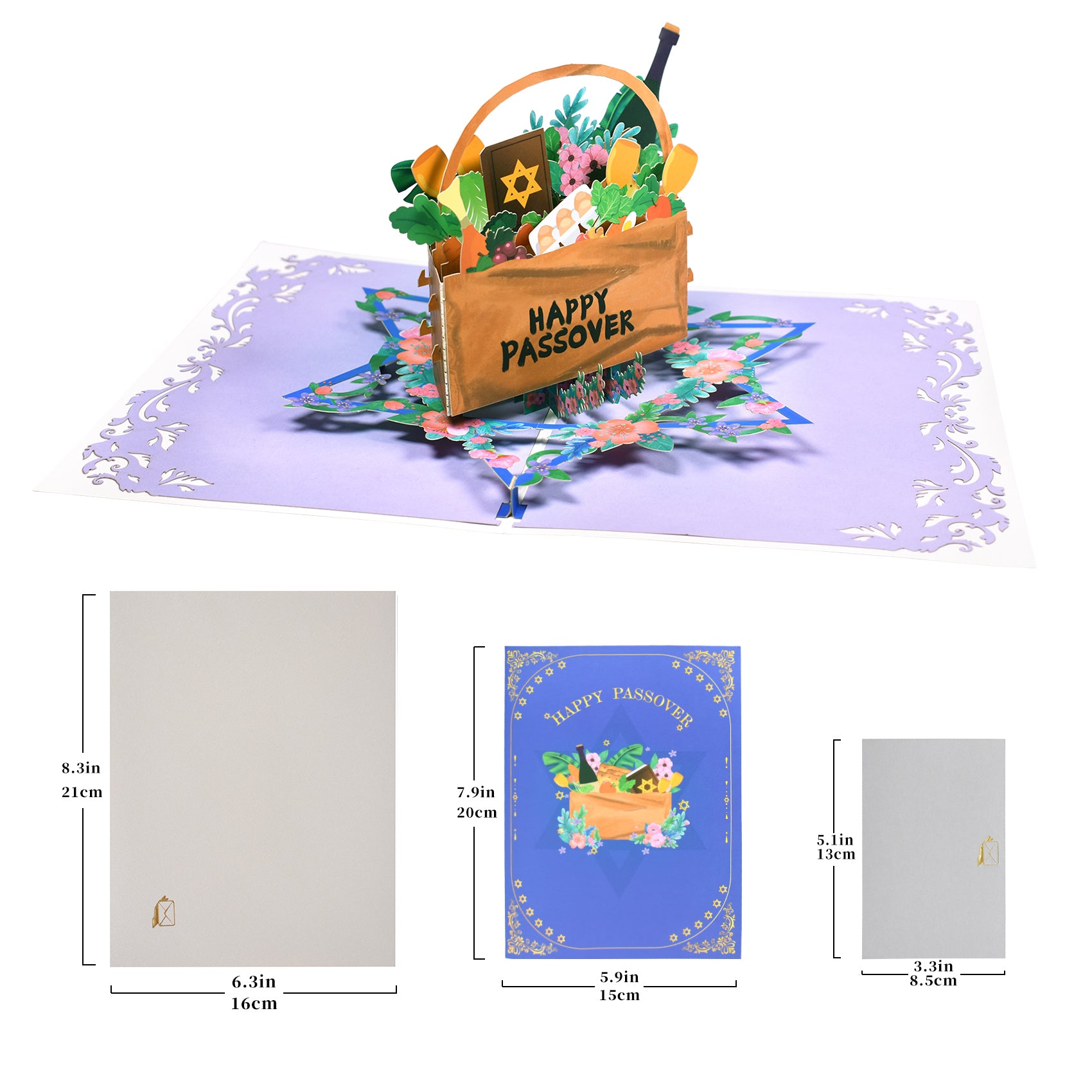 3D Passover Pop Up Card