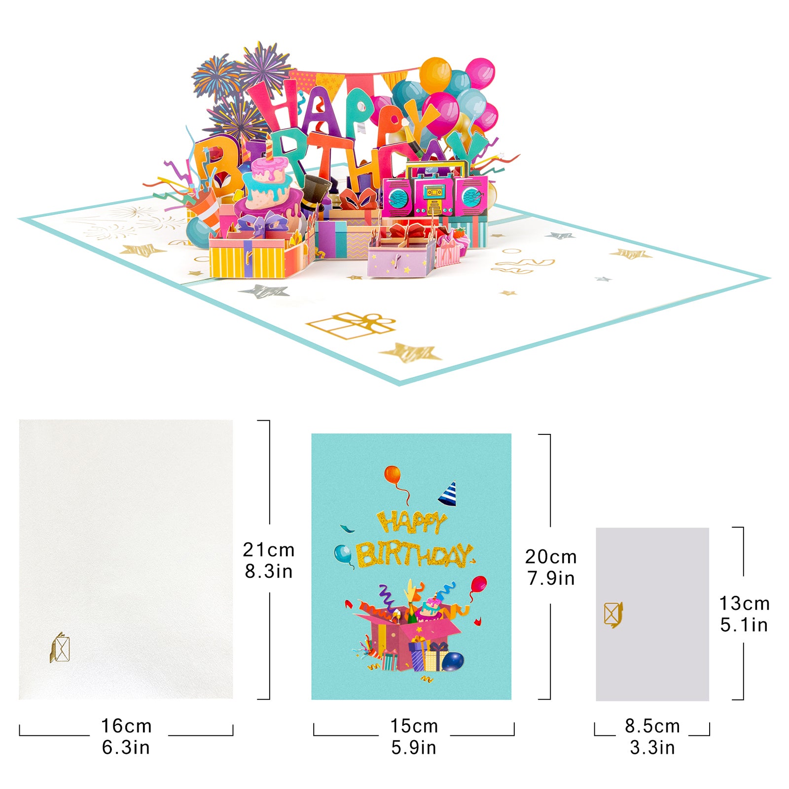 3D Happy Birthday Pop Up Card