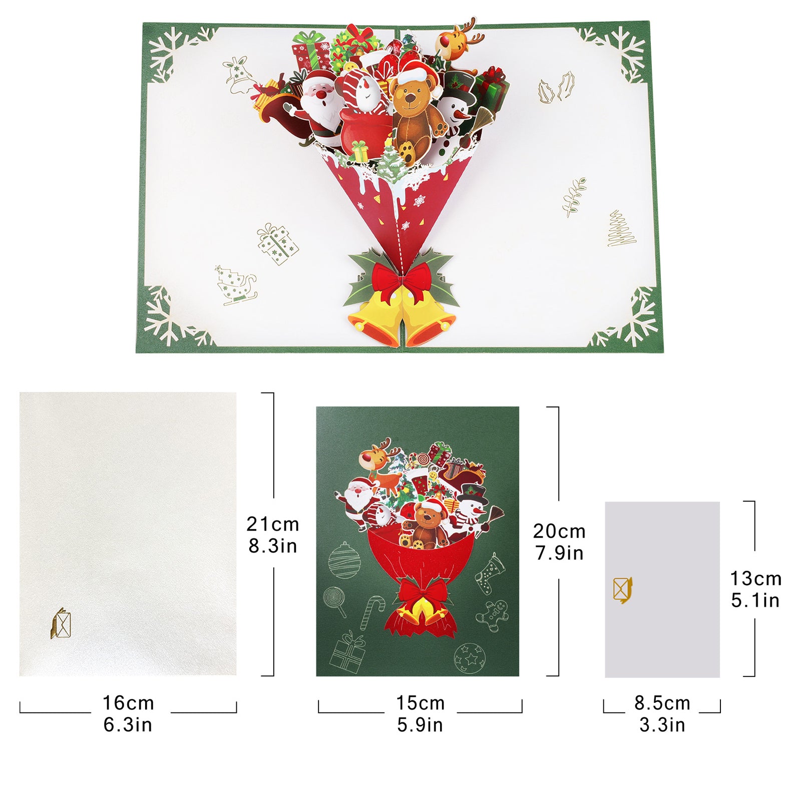 Christmas Bouquet 3D Pop Up Card