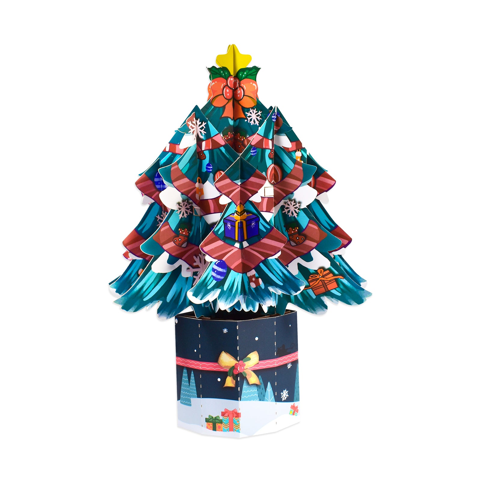 Christmas Tree Pop Up Bouquet 3D Card