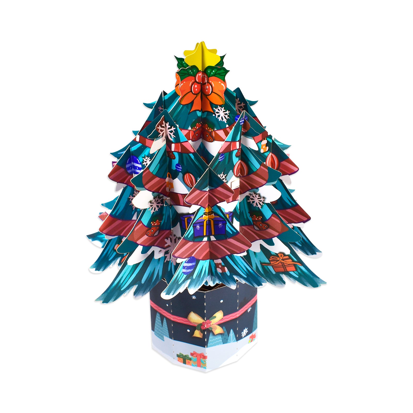 Christmas Tree Pop Up Bouquet 3D Card