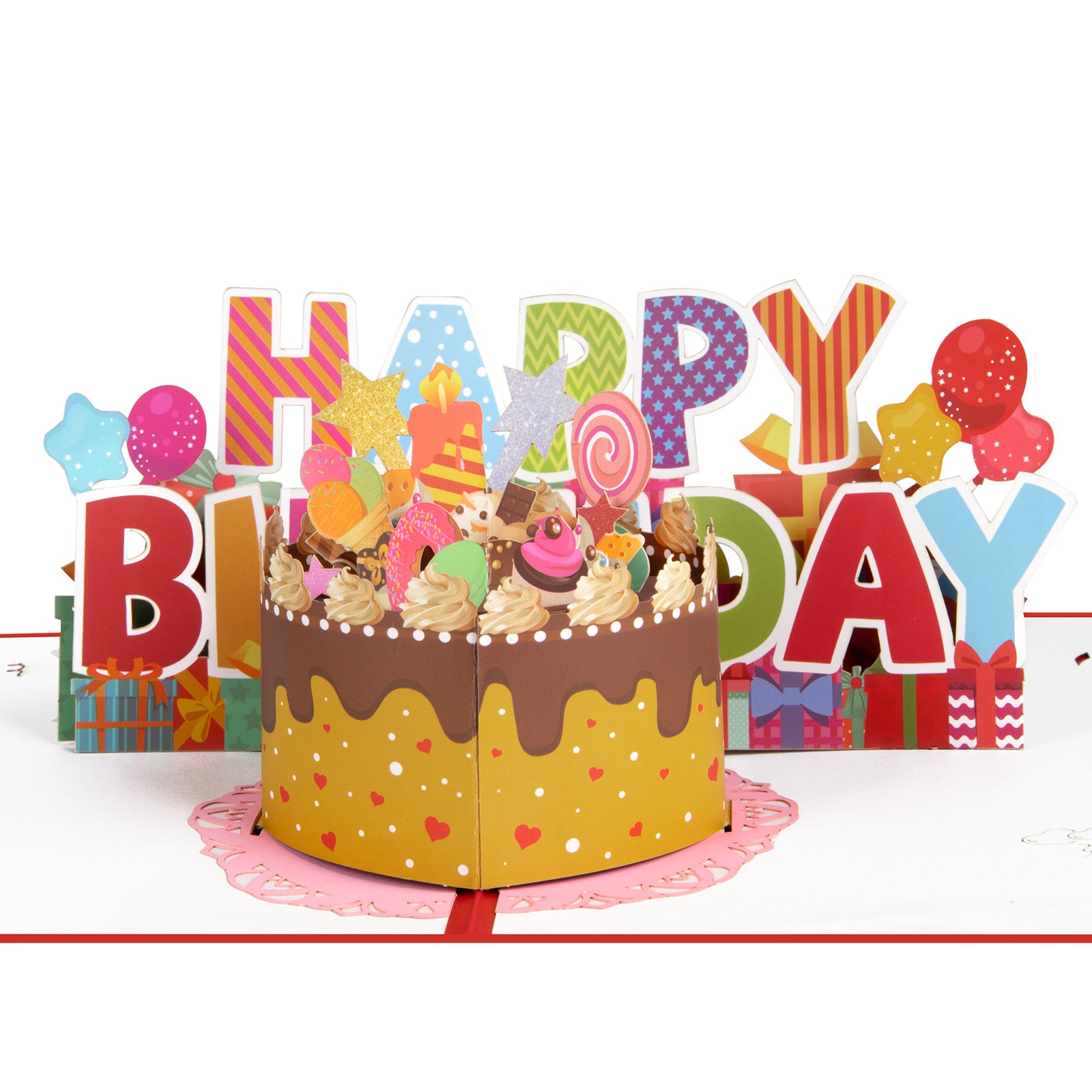 Candy Cake 3D Birthday Pop Up Card