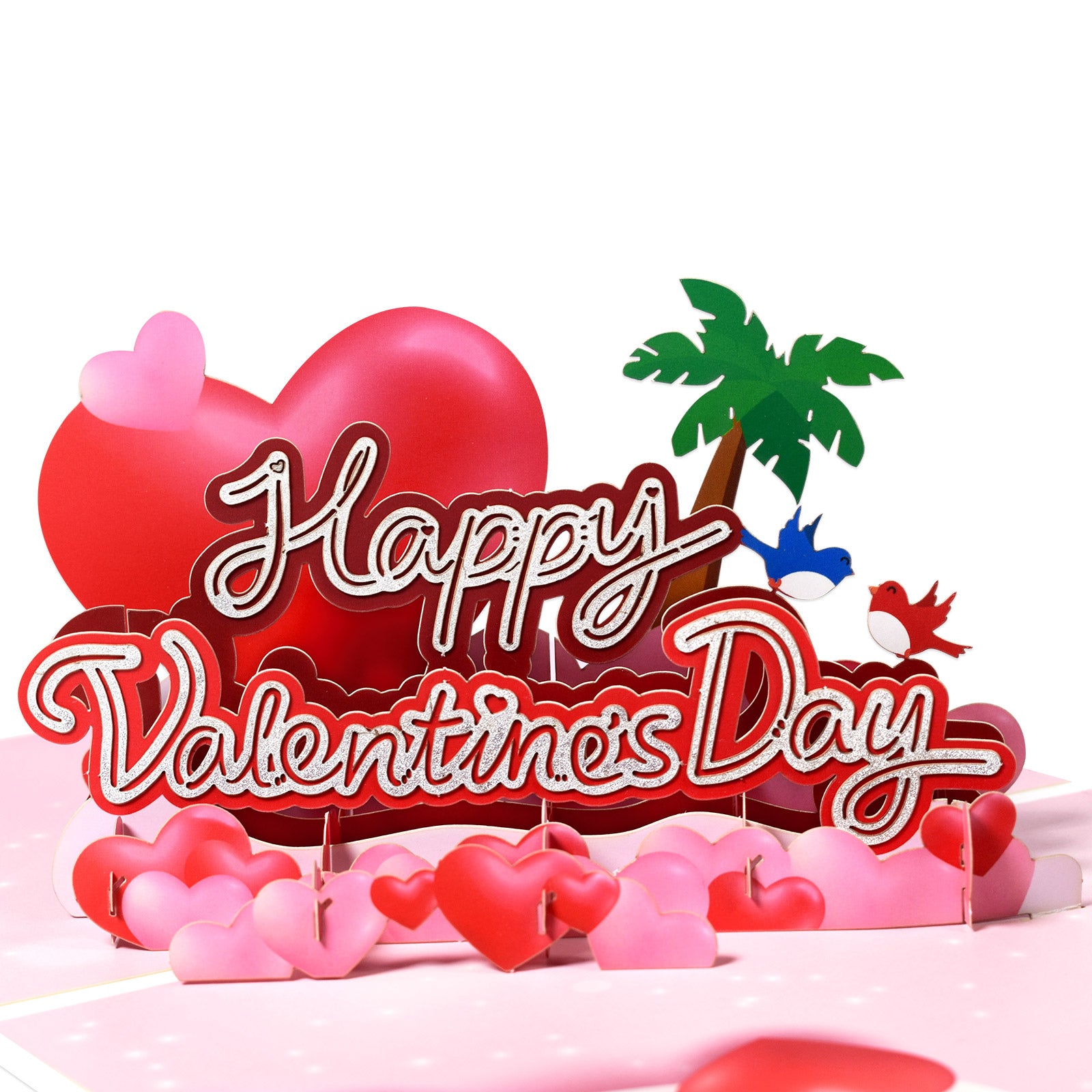 Romance 3D Happy Valentine's Day Pop Up Card