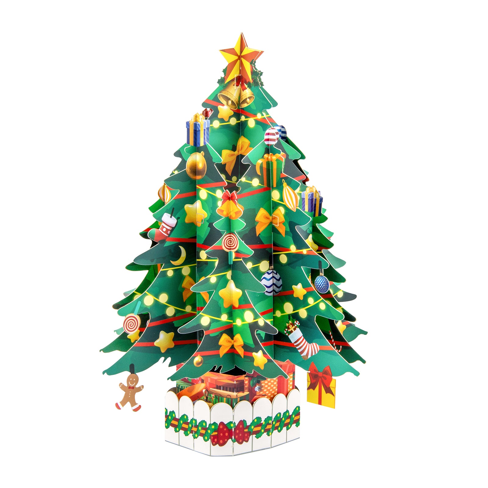 3D Christmas Tree Pop Up Bouquet Card