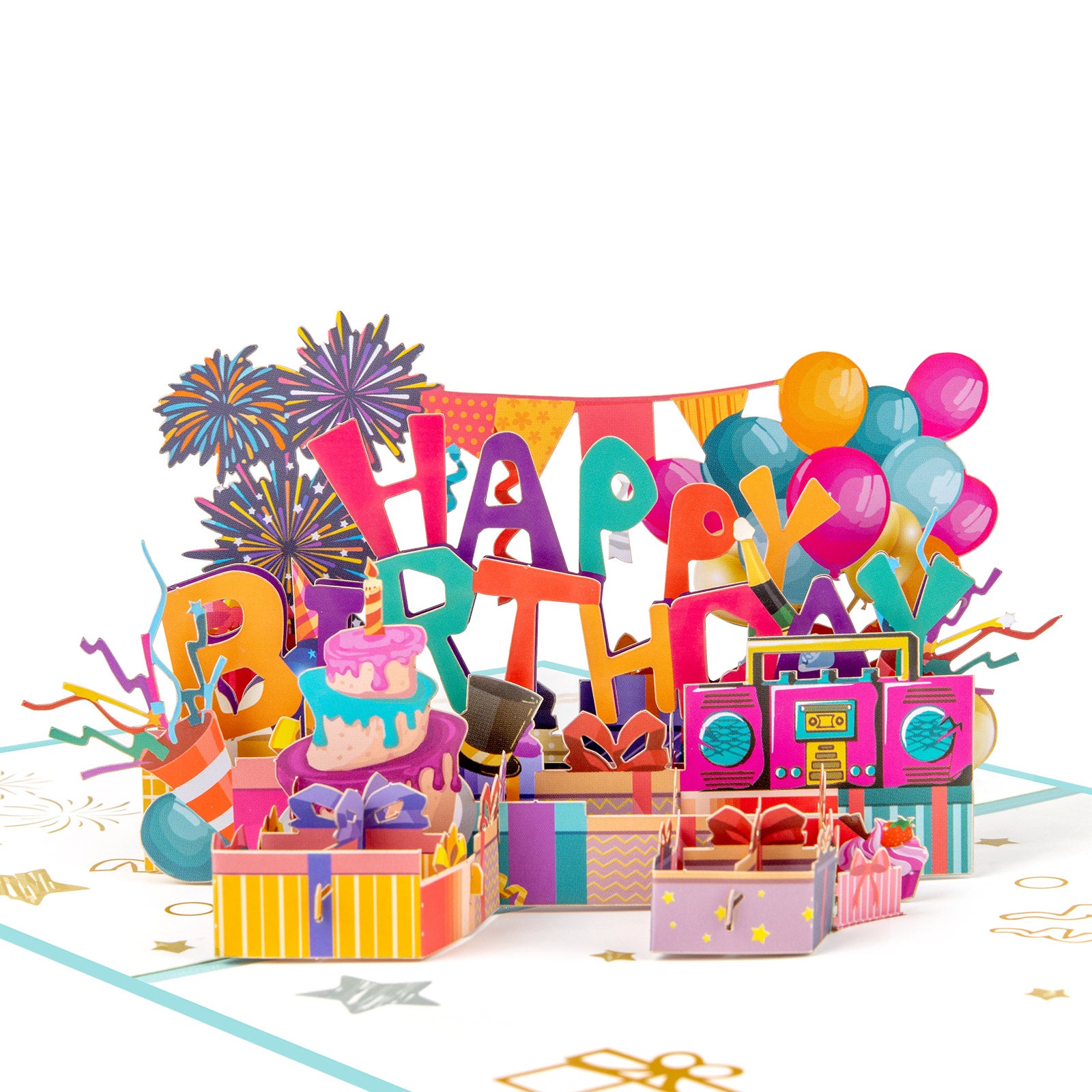 3D Happy Birthday Pop Up Card