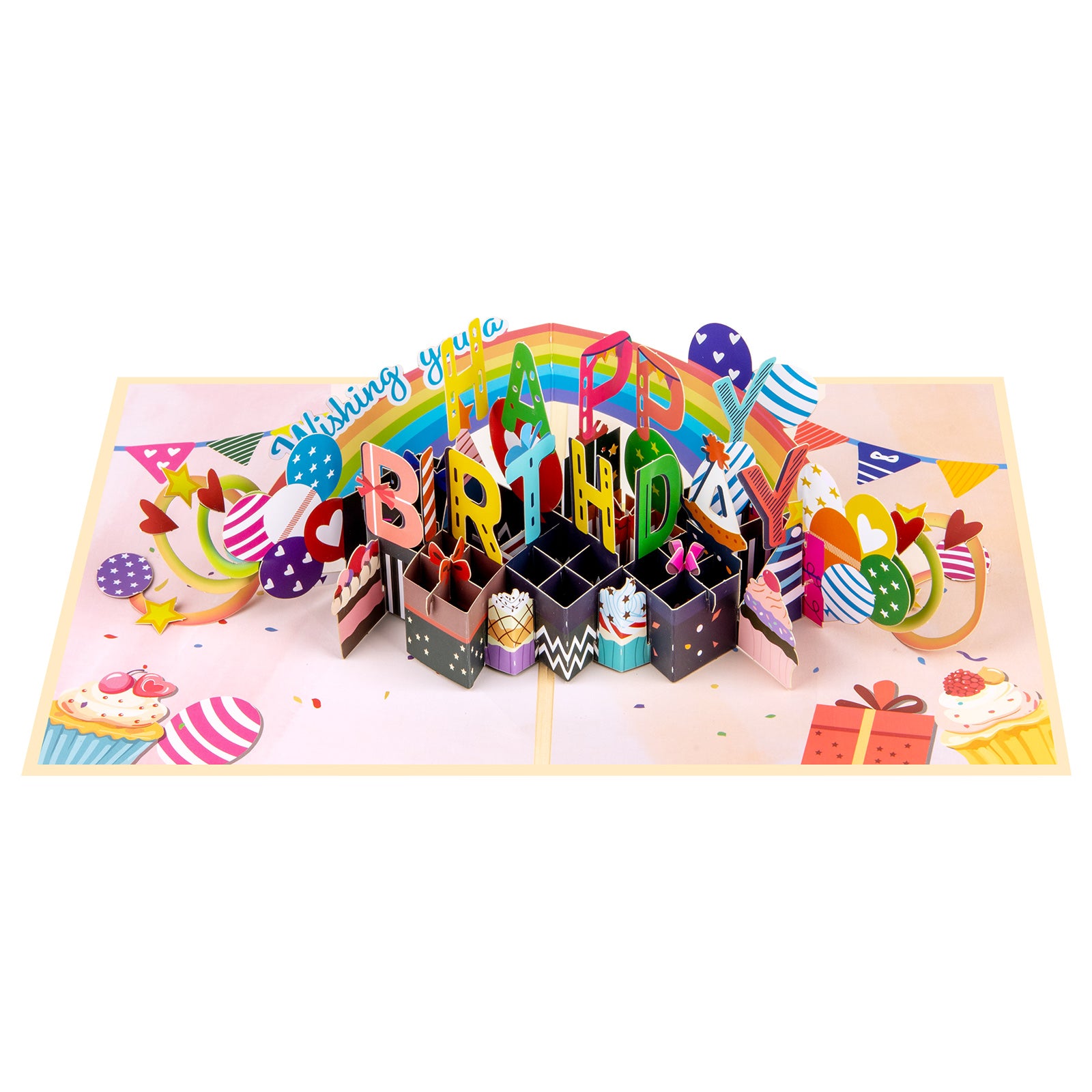 3D Pop Up Card Wish You a Happy Birthday