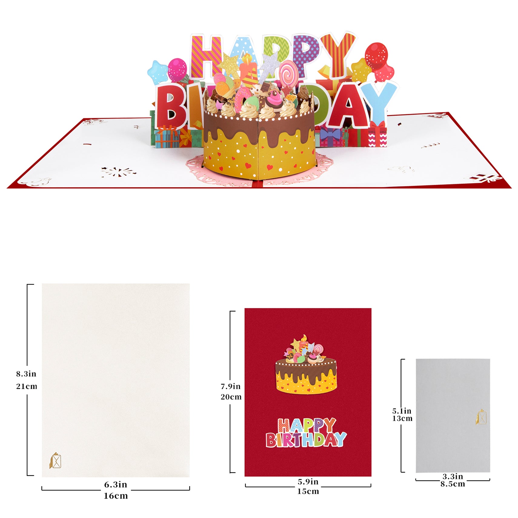 Candy Cake 3D Birthday Pop Up Card