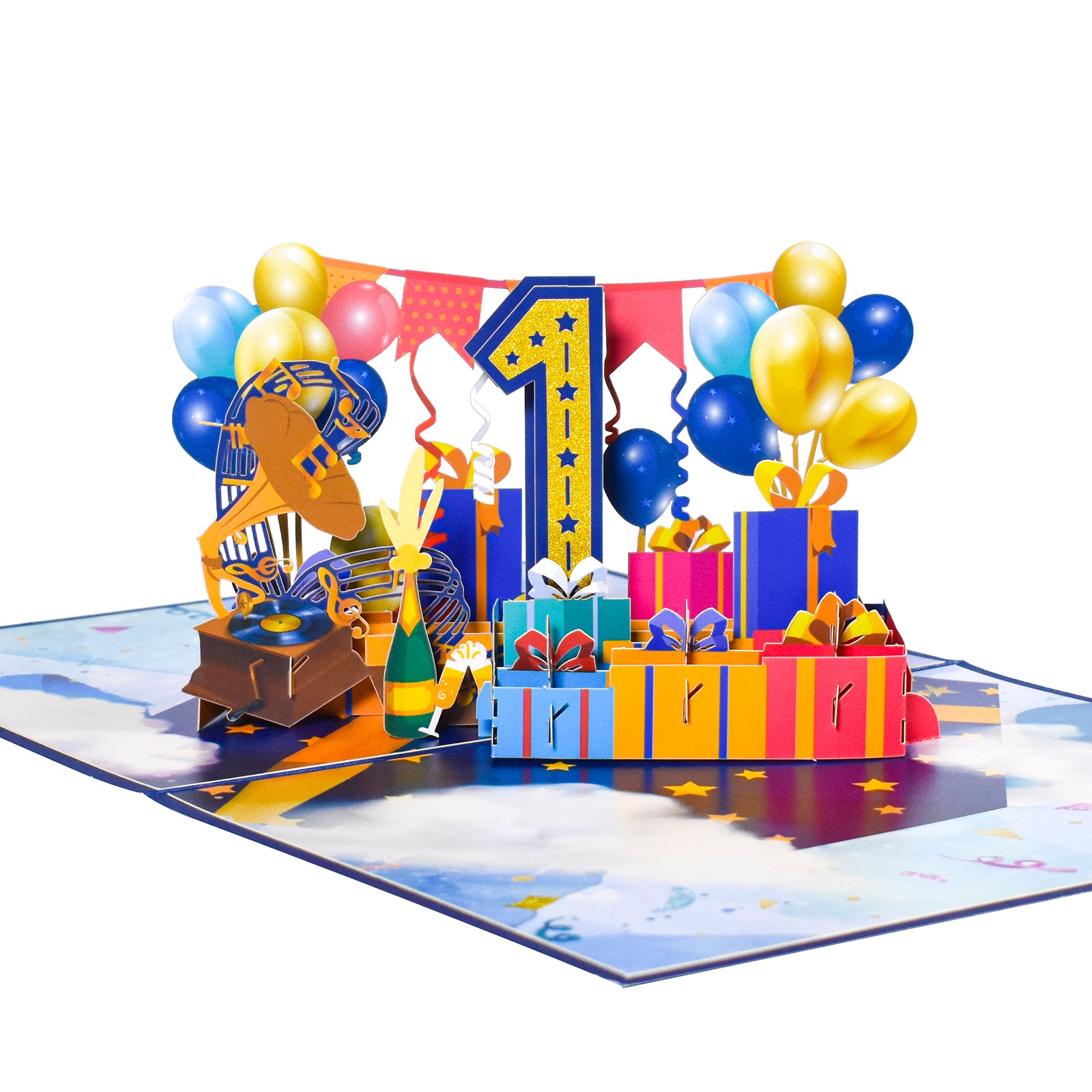 3D Milestone Anniversary Pop Up Card with Number