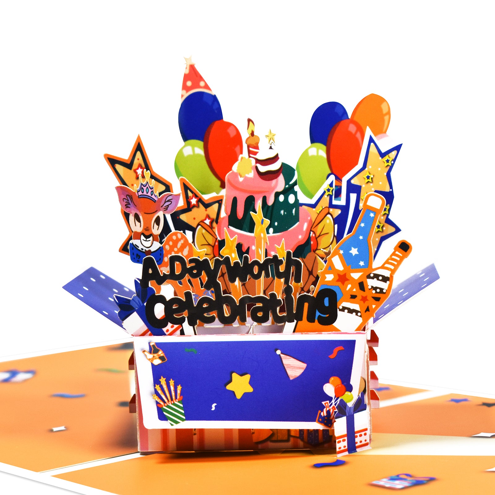 3D Greeting Pop Up Card for Celebrating Birthday Anniversary Gift Box