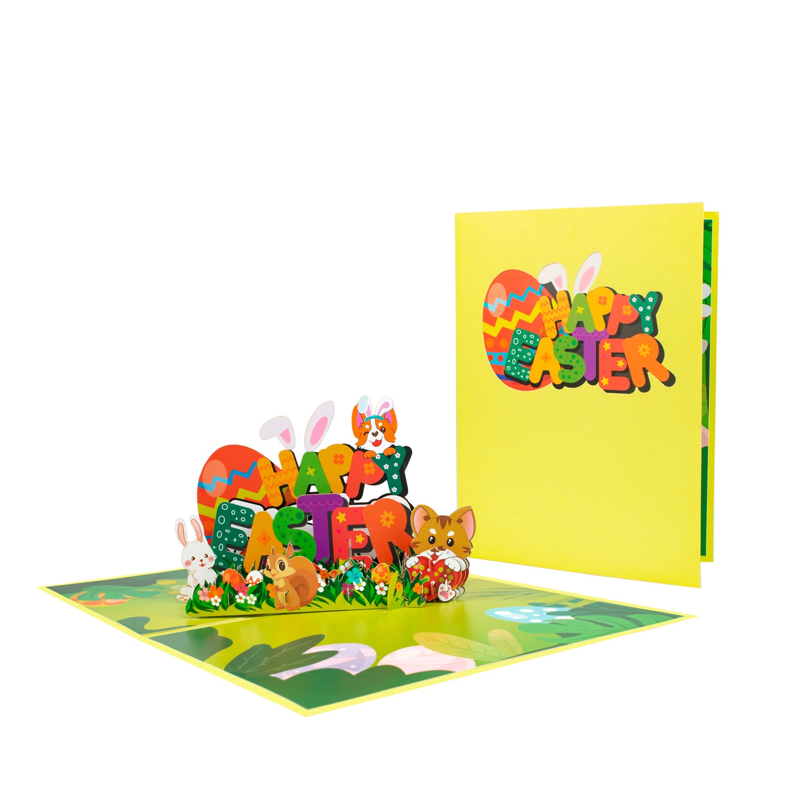 Animals Party Pop Up Card for Easter