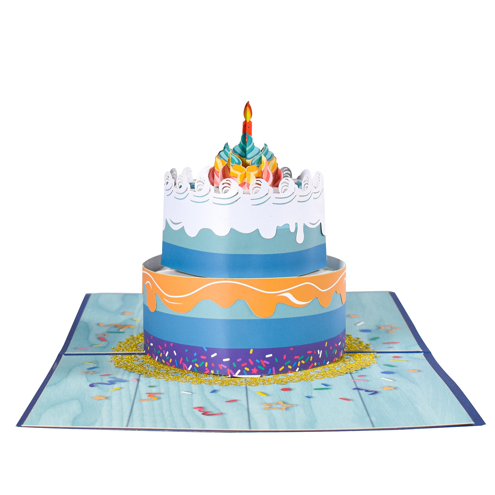 3D Birthday Cake Pop Up Card