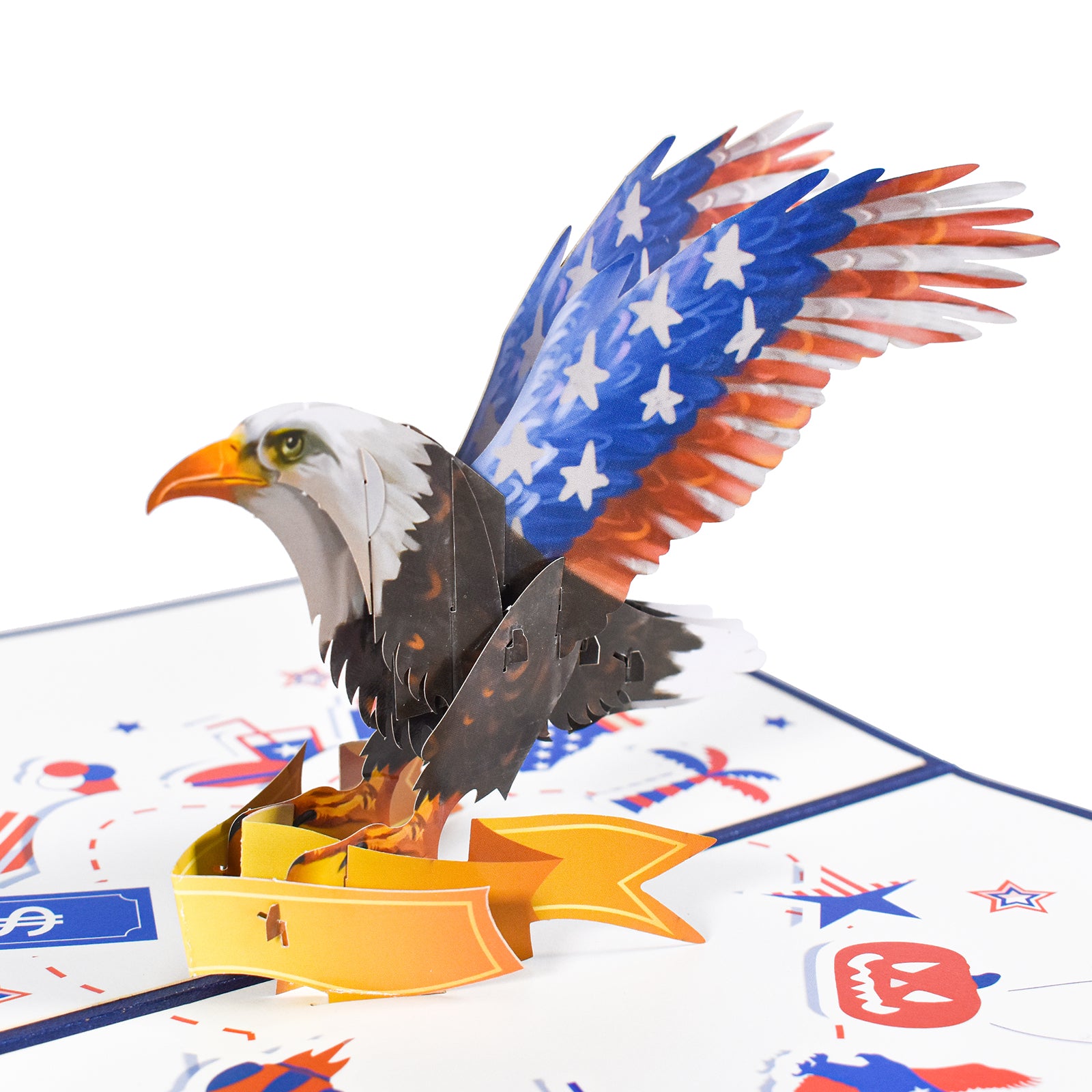 Independence Day Pop Up Card 3D Eagle