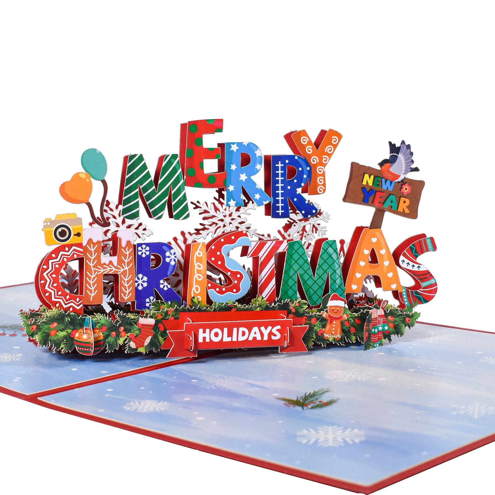 Merry Christmas 3D Pop Up Card