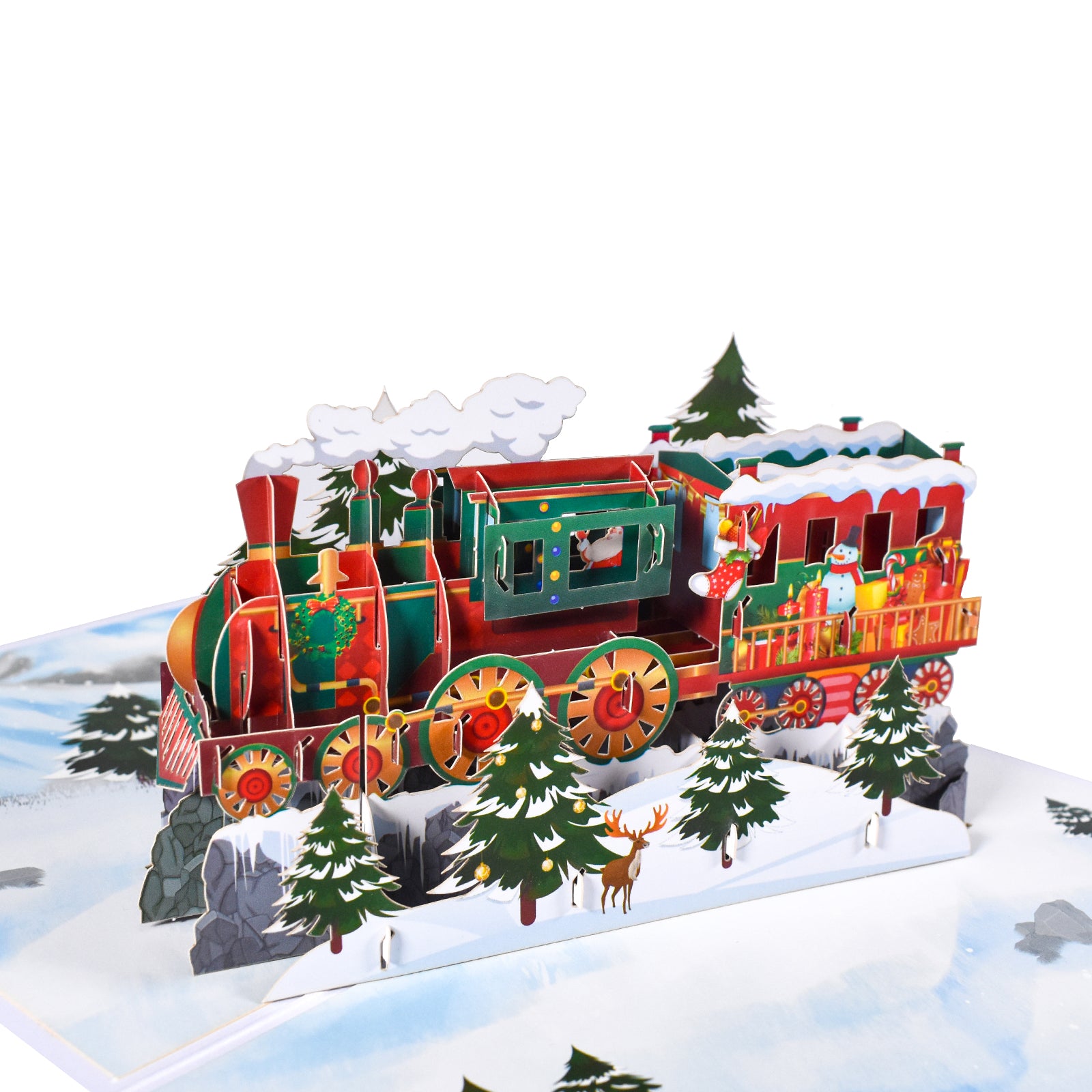 Christmas Train Pop Up Card