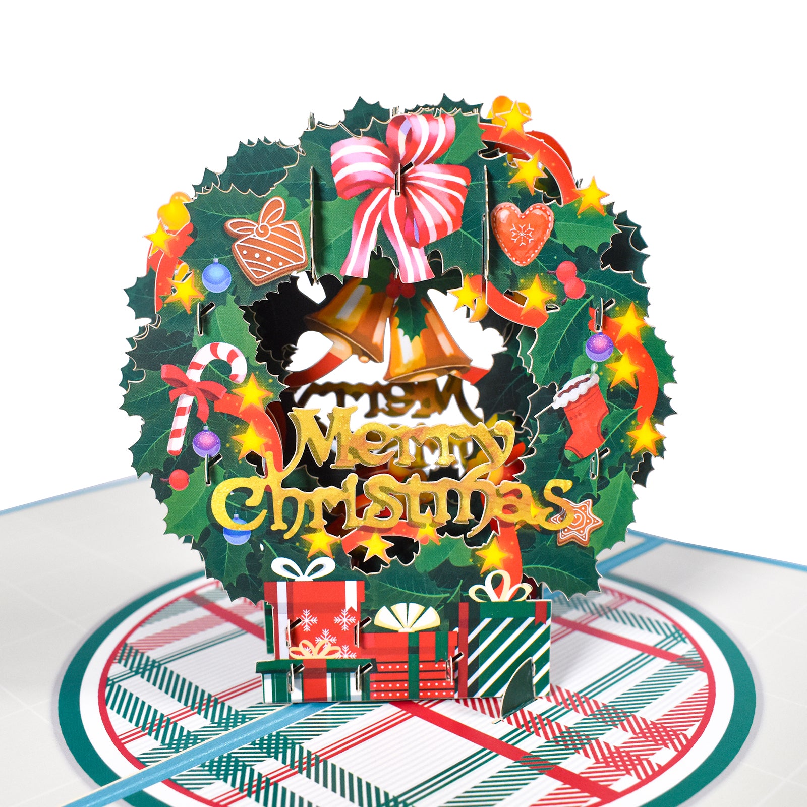 Christmas Wreath Pop Up Card