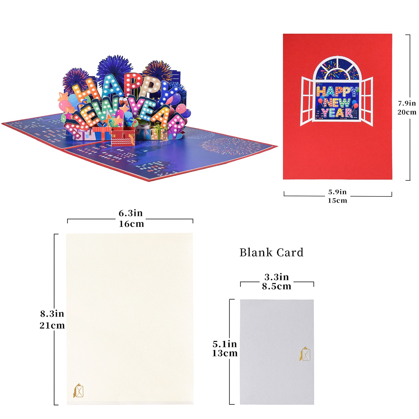 New Year Pop Up Card