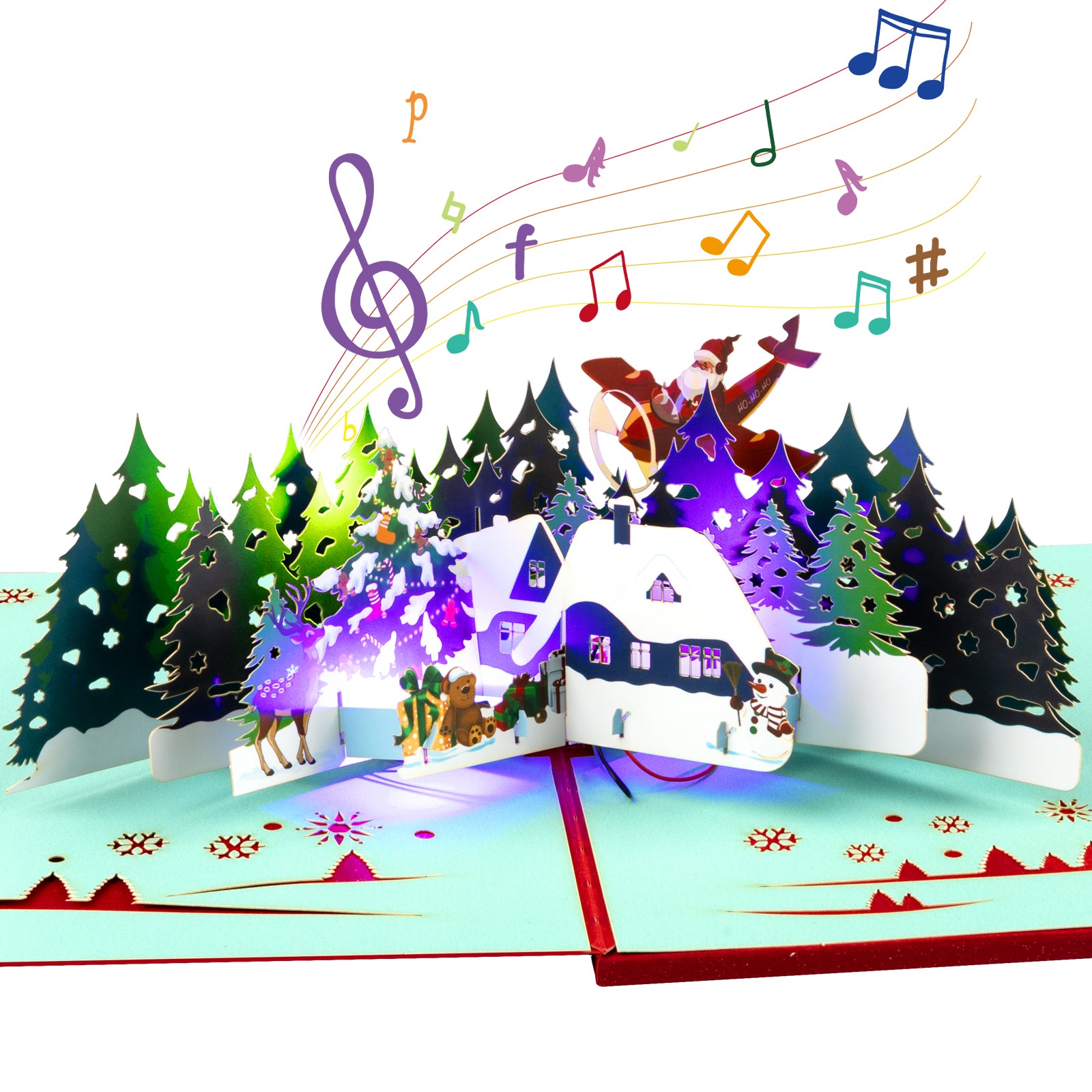 Musical 3D Christmas Pop Up Card