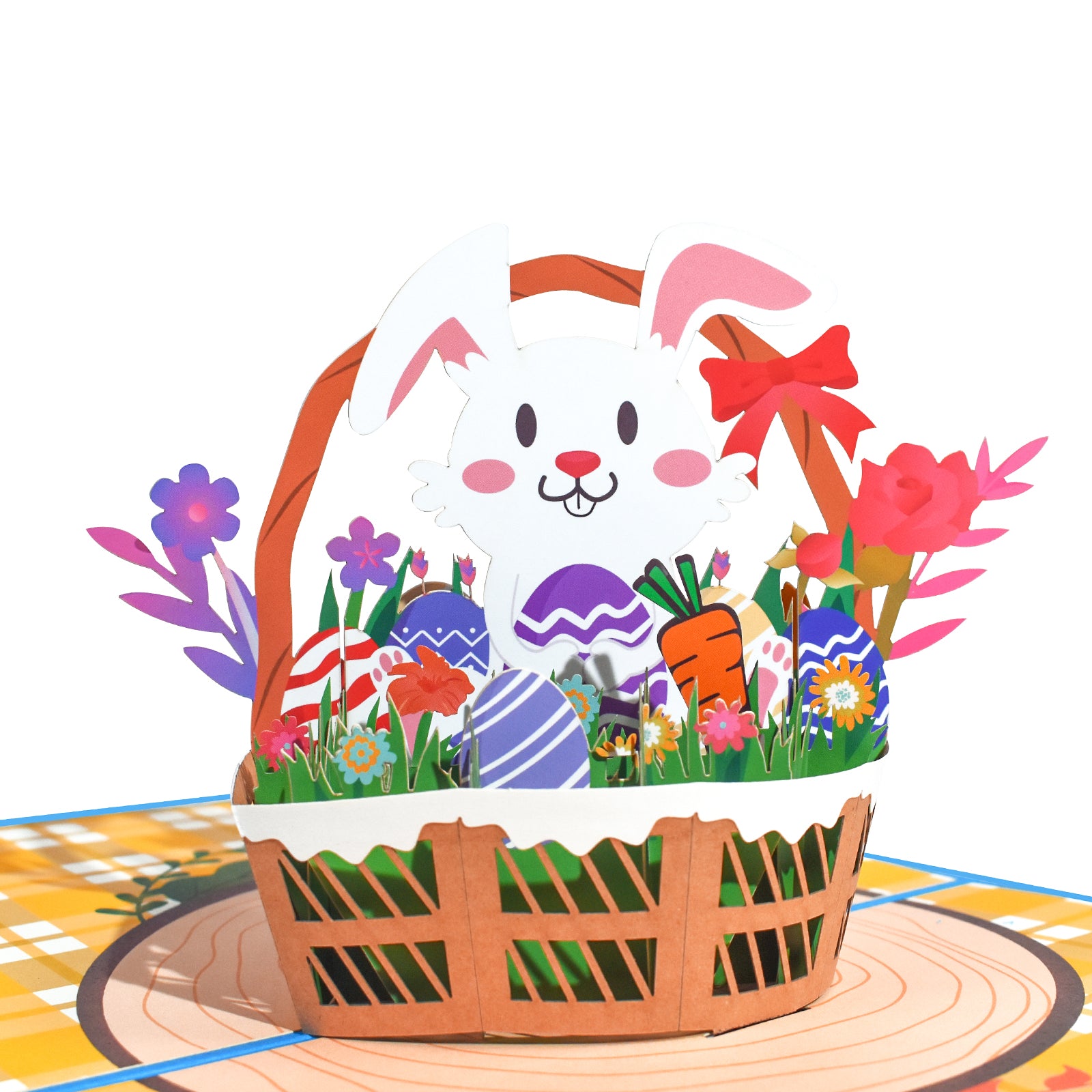 Easter Basket Bunny Pop Up Card