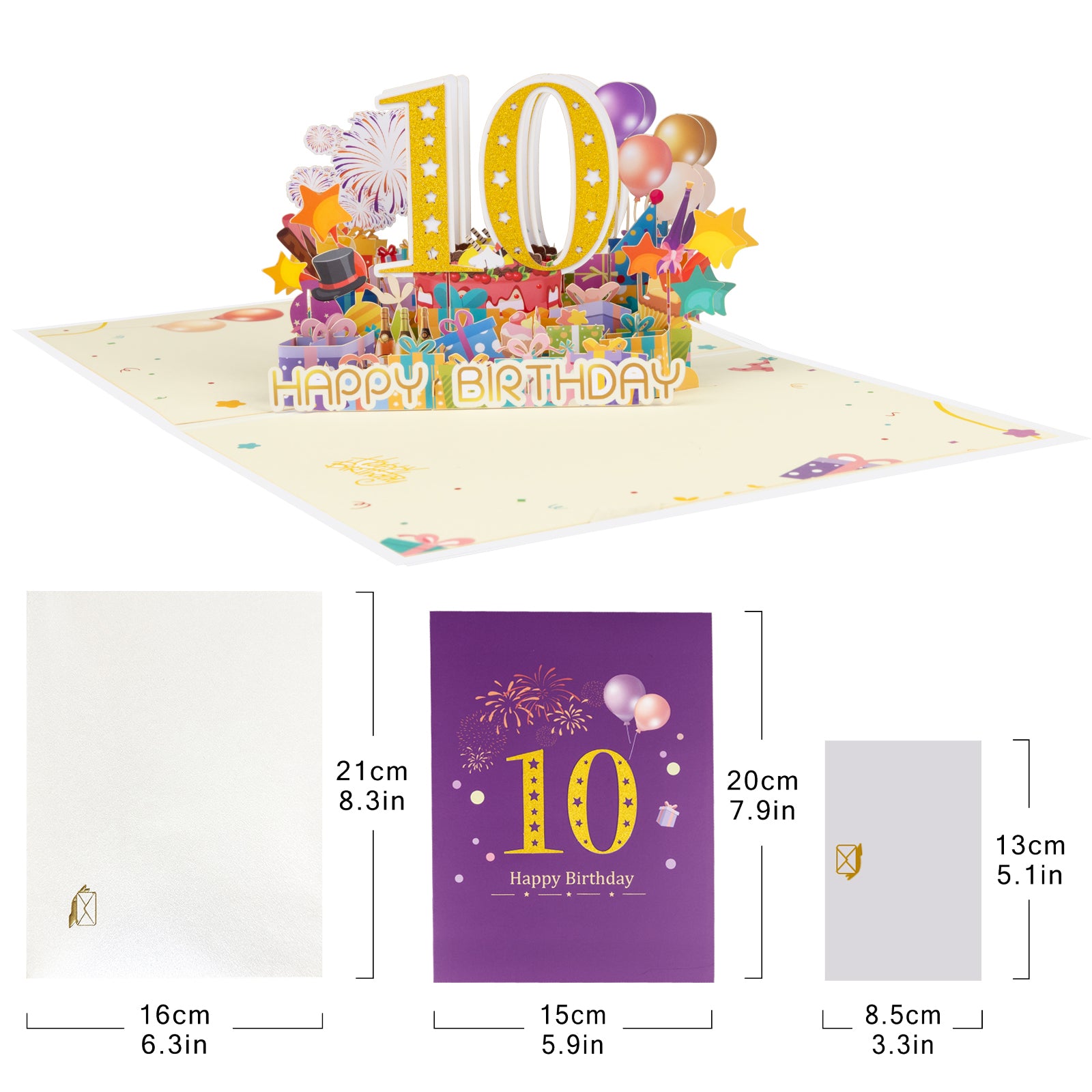 Age Number Birthday Pop Up Card